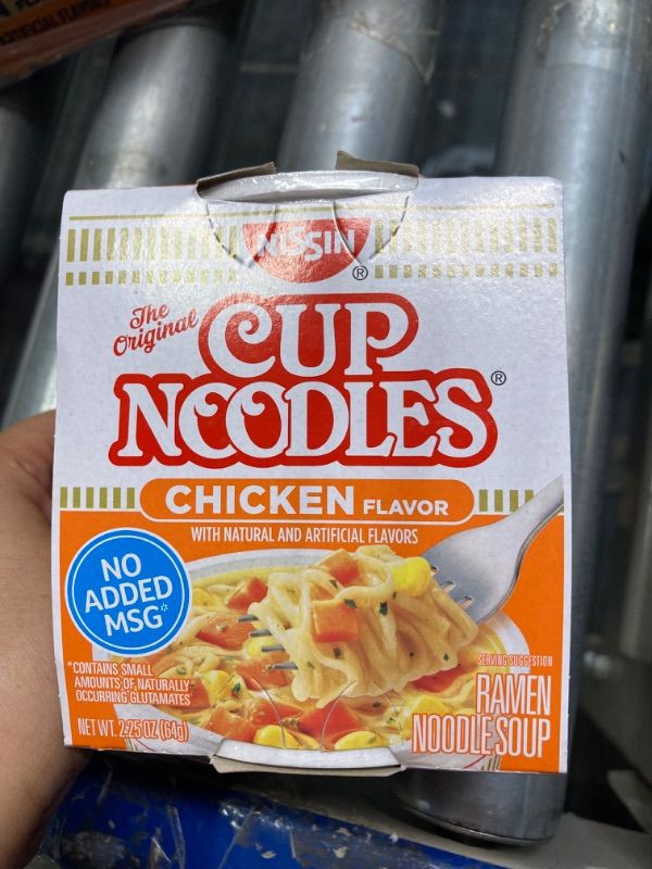 Photo 3 of Cup Noodles Ramen Noodle Soup, Chicken Flavor,(Pack of 12) 2.25 oz