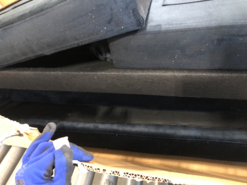 Photo 1 of YITAHOME 55" Convertible Sofa Bed, 3-in-1 Sleeper Sofa with Pull-Out Bed, Velvet Futon Couch with Reclining Backrest and Side Pocket, Modern Loveseat for Living Room, Black, Full Size Ink Black