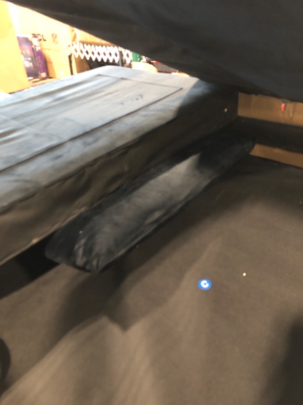 Photo 1 of YITAHOME 55" Convertible Sofa Bed, 3-in-1 Sleeper Sofa with Pull-Out Bed, Velvet Futon Couch with Reclining Backrest and Side Pocket, Modern Loveseat for Living Room, Black, Full Size Ink Black