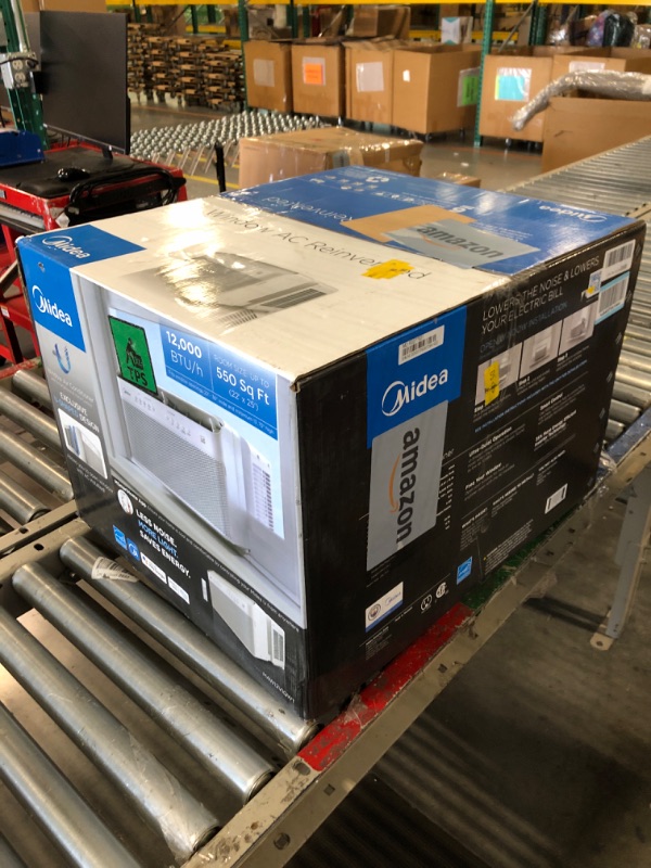 Photo 3 of ****//SOLD AS PARTS//EH03 error code//ALL SALES FINAL****
Midea 12,000 BTU U-Shaped Smart Inverter Air Conditioner–Cools up to 550 Sq. Ft., Ultra Quiet with Open Window Flexibility, Works with Alexa/Google Assistant, 35% Energy Savings, Remote Control 120