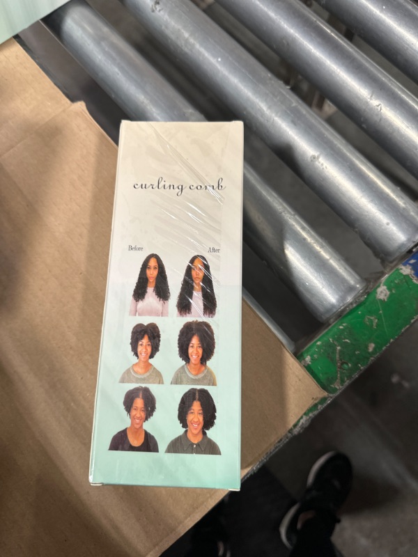 Photo 3 of Curl Defining Brush,Curly Hair Brush,Curl with Prongs Define Styling Brush,Styling Brush for Detangling, Shaping and Defining Curls For Women to Reduce Pulling and Curl Separation (Milk White)