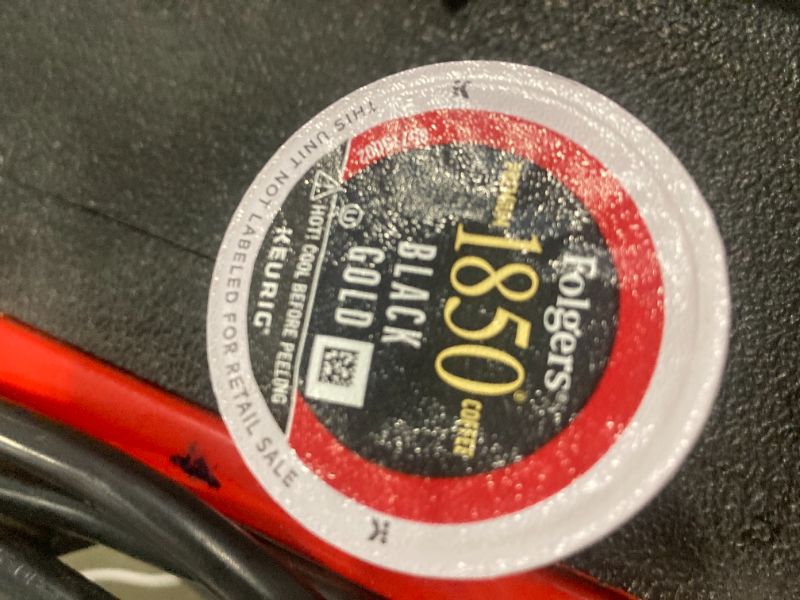 Photo 3 of ****USED***EXPIRES 9/27/2024****Folgers 1850 Black Gold Dark CHOCOLATEY Coffee, 60 Keurig K-Cup Pods Dark Roast 10 Count (Pack of 6)