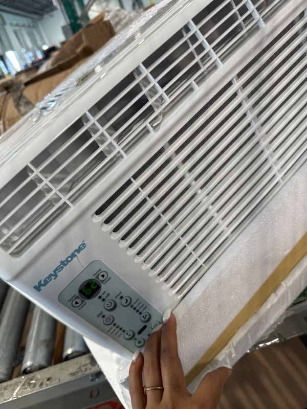 Photo 3 of ****USED*** Keystone, KSTAW06BE 6,000 BTU Window Mounted Air Conditioner with Follow Me LCD Remote Control, Energy Saver and Sleep Mode, 24H Timer, and Auto-Restart, 6000, White White 6000 BTU Cool Only 115V