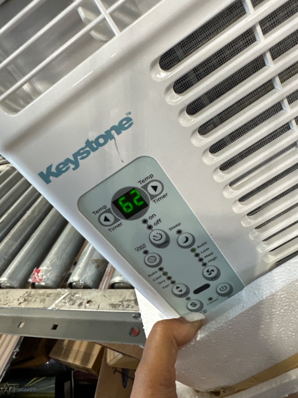 Photo 4 of ****USED*** Keystone, KSTAW06BE 6,000 BTU Window Mounted Air Conditioner with Follow Me LCD Remote Control, Energy Saver and Sleep Mode, 24H Timer, and Auto-Restart, 6000, White White 6000 BTU Cool Only 115V