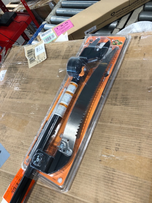 Photo 3 of ***USED***Fiskars 2-in-1 Extendable Tree Pruner and Pole Saw (Extends 7.9 - 12 feet) with Rotating Head, Pruning Stik Model with 15-Inch Double-Grind Saw Blade, and Double Locking System Pruning Stick Extendable 7.9'-12'