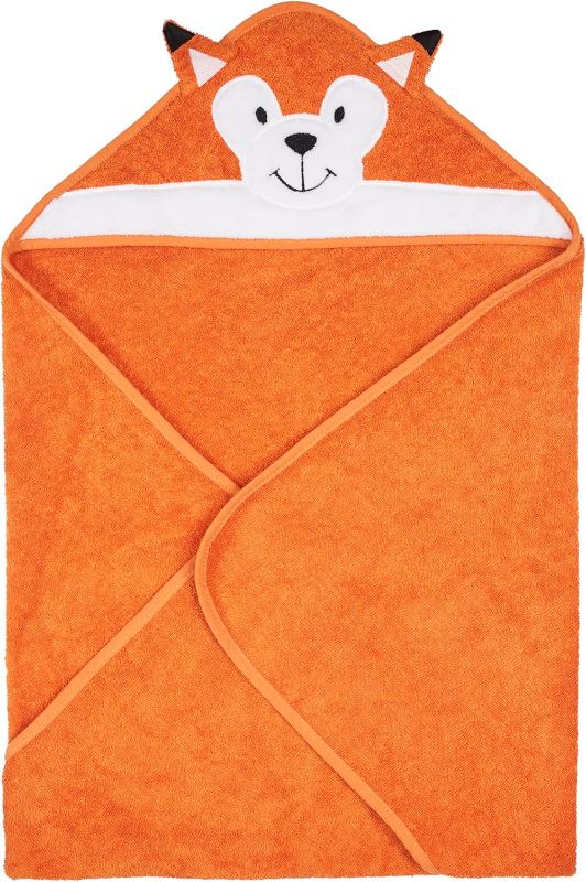 Photo 1 of  Hooded Towel - Premium Cotton Baby Towel with Mitt Set - Ultra Soft Machine Washable Cartoon Hooded Baby Towels - Baby Towels with Hood for Newborn Baby, Infants, Toddlers
