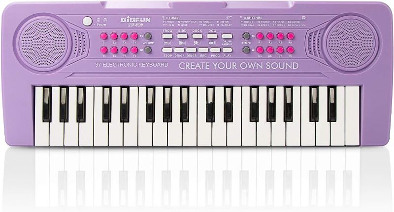 Photo 1 of 
BIGFUN Kid Keyboard Piano - 37 Keys Keyboard Piano Kids Multifunction Music Educational Instrument Toy Keyboard Piano for 3, 4, 5, 6, 7, 8 Girls and Boys