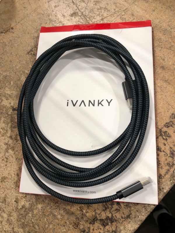 Photo 2 of 4K HDMI Cable 10 ft, iVANKY 18Gbps High Speed HDMI Cables, 4K@60Hz HDR HDMI 2.0 Aluminum Shell&Braided HDMI Cord, 4K 2K 1080P 3D 32AWG ARC for MacBook Pro 2021,UHD TV,Laptop,Monitor,PS4,Xbox One,&More