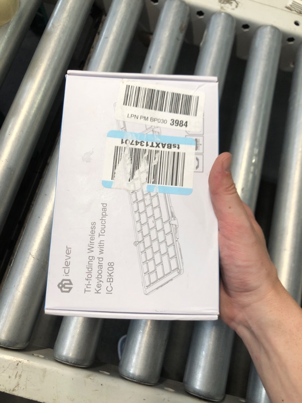 Photo 5 of (READ FULL POST) iClever Foldable Bluetooth Keyboard, BK08 Folding Keyboard with Touchpad, Aluminum Build, USB-C Charge, Travel Wireless Keyboard with Stand Holder for iPad, iPhone, Smartphone and Tablet