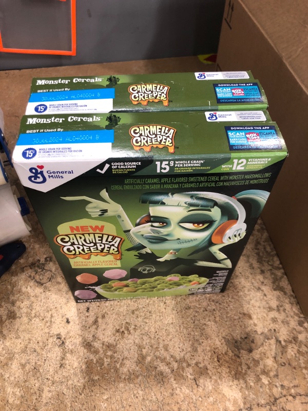 Photo 2 of ** Best By July 30 2024 ** Pack of two, Carmella Creeper Cereal with Monster Marshmallows Limited Edition 9.3 Oz
