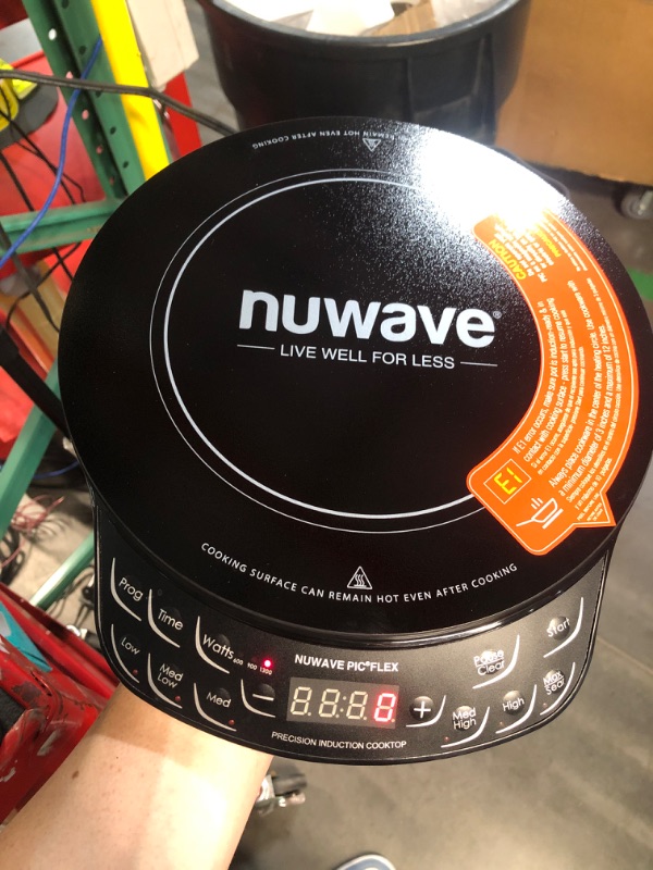 Photo 2 of (READ FULL POST)  FNuwave Flex Precision Induction Cooktop, 10.25” Shatter-Proof Ceramic Glass, 6.5” Heating Coil, 45 Temps from 100°F to 500°F, 3 Wattage Settings 600, 900 & 1300 Watts, Black
