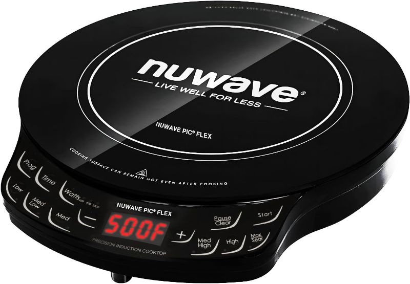 Photo 1 of (READ FULL POST)  FNuwave Flex Precision Induction Cooktop, 10.25” Shatter-Proof Ceramic Glass, 6.5” Heating Coil, 45 Temps from 100°F to 500°F, 3 Wattage Settings 600, 900 & 1300 Watts, Black
