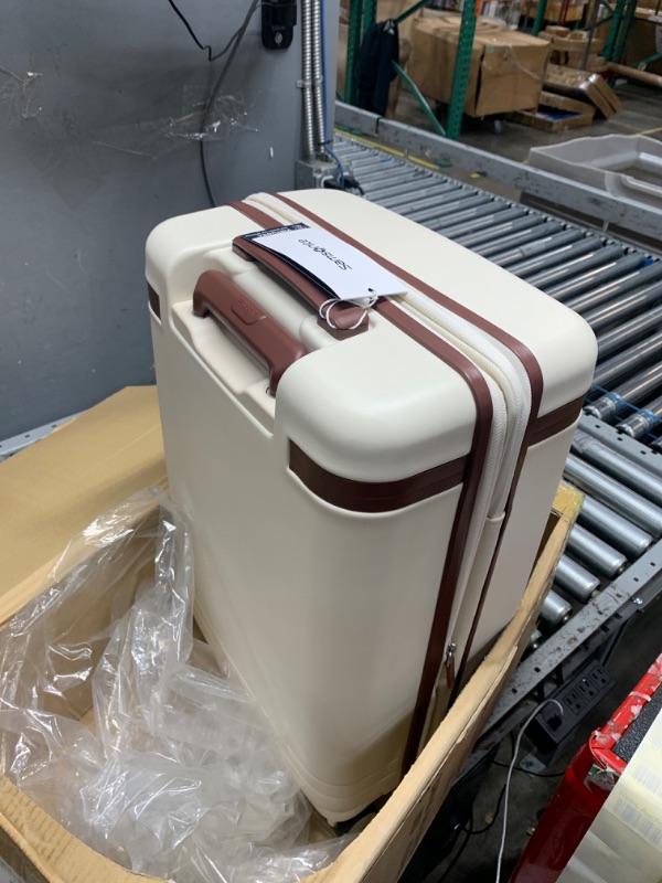 Photo 3 of ***USED - DIRTY - DEFAULT CODE IS 0-0-0***
Samsonite Virtuosa Collection, Off White, Carry-On 21-Inch Carry-On 21-Inch Off White