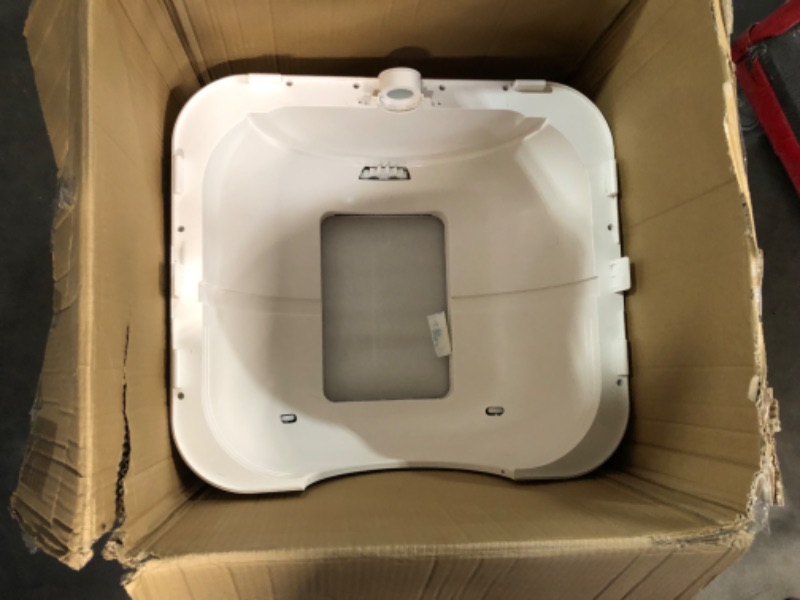 Photo 4 of ***USED - DIRTY - LIKELY MISSING PARTS - UNABLE TO VERIFY FUNCTIONALITY***
Self Cleaning Litter Box, 100L Large Automatic Cat Litter Box for Multiple Cats, Odor Smart App Control, 8X Safety Protection with 1 Rolls Garbage Bags and Mat, White Color Clear