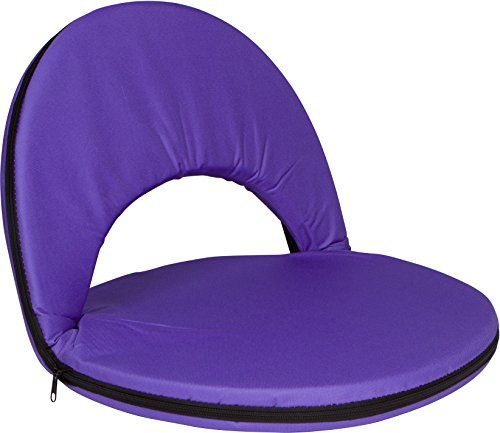 Photo 1 of ***DAMAGED - ZIPPER BROKEN - SEE PICTURES***
Trademark Innovations Oval Stadium Seat, 1 Count (Pack of 1), Polyester, Purple