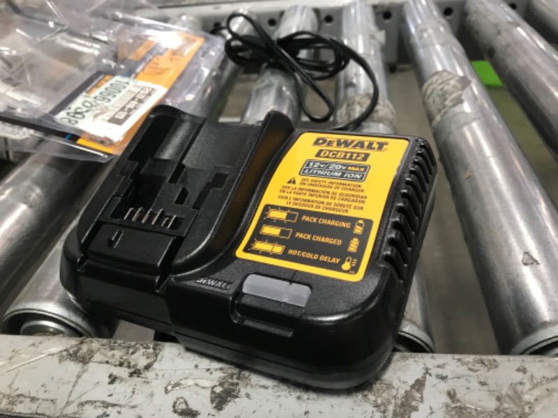 Photo 2 of *CHARGER ONLY* MISSING BATTERY* DeWalt 20V MAX POWERSTACK Lithium-Ion Compact Battery and Charger Starter Kit 2 pc