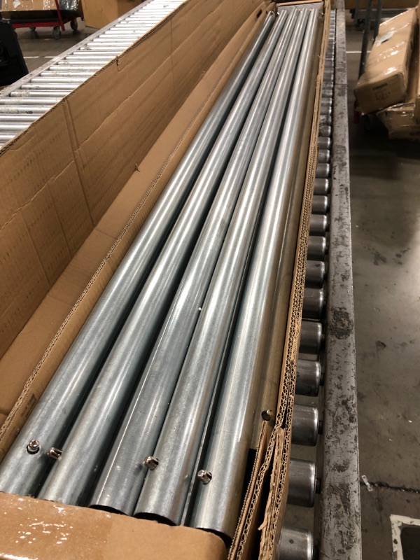 Photo 1 of *Missing Parts Poles Only* Outsunny 10'x20' Carport Heavy Duty Galvanized Car Canopy with Included Anchor Kit, 3 Reinforced Steel Cables, White