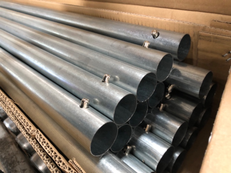 Photo 1 of *Missing Parts Poles Only* Outsunny 10'x20' Carport Heavy Duty Galvanized Car Canopy with Included Anchor Kit, 3 Reinforced Steel Cables, White