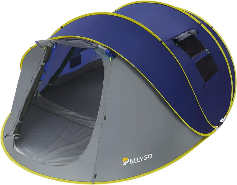 Photo 1 of *SEE NOTES**PALLYGO Easy Pop Up Tent 4-6 Person Tents for Camping Traveling Double Layer Waterproof Instant Family Camping Tents
