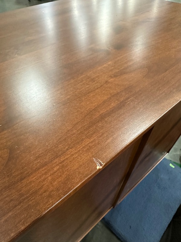 Photo 5 of **SEE NOTES**Aged Maple Executive Pedestal Desk 58 L X30 H X 22 W