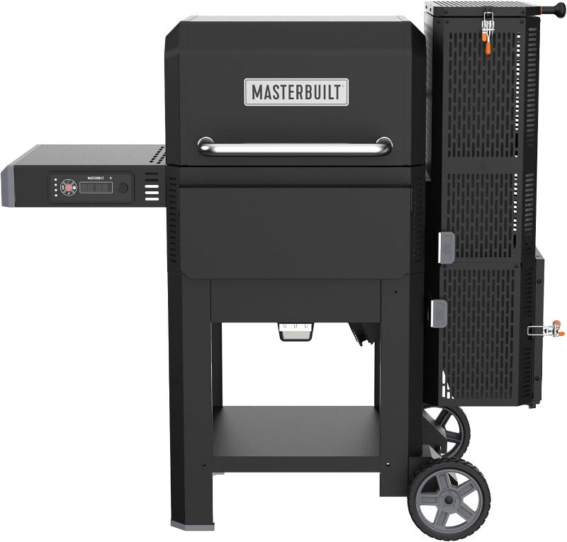 Photo 1 of **SEE NOTES**Masterbuilt® Gravity Series® 600 Digital Charcoal Grill and Smoker,WiFi Technology, GravityFed™ Charcoal Hopper, 600 Cooking Sq. Inches, Reversible Smoke&Sear Cast Iron Grates, Black, Model MB20041023
