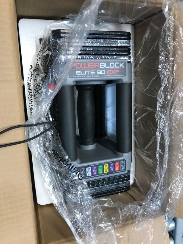 Photo 1 of PowerBlock Elite EXP Adjustable Dumbbells, Sold in Pairs, Stage 1, 5-50 lb. Dumbbells, Durable Steel Build, Innovative Workout Equipment, All-in-One Dumbbells, Expandable with Expansion Kits