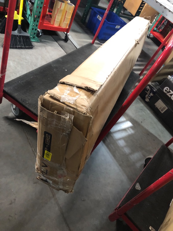 Photo 1 of ***USED - LIKELY MISSING PARTS - UNABLE TO VERIFY FUNCTIONALITY***
Homfa King Size LED Bed Frame with 4 Storage Drawers, 42"H Modern Leather Button Upholstered Display Platform Bed Frame with Outlets and USB Ports, White