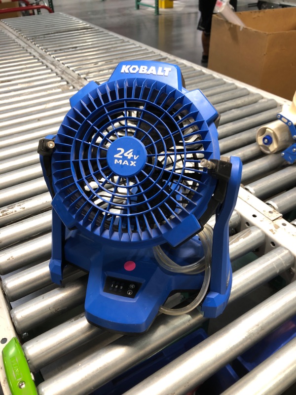 Photo 2 of (READ FULL POST) Kobalt 7-in 24-Volt 5-Speed High Velocity Indoor or Outdoor Blue Personal Fan (Battery and Charger Not Included)