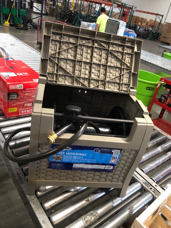 Photo 1 of ***HOSE ATTACHMENT ON REEL IS BROKEN - SEE PICTURES - NO PACKAGING***
Suncast Hose Hideaway Plastic 175-ft Hideaway Hose Reel
