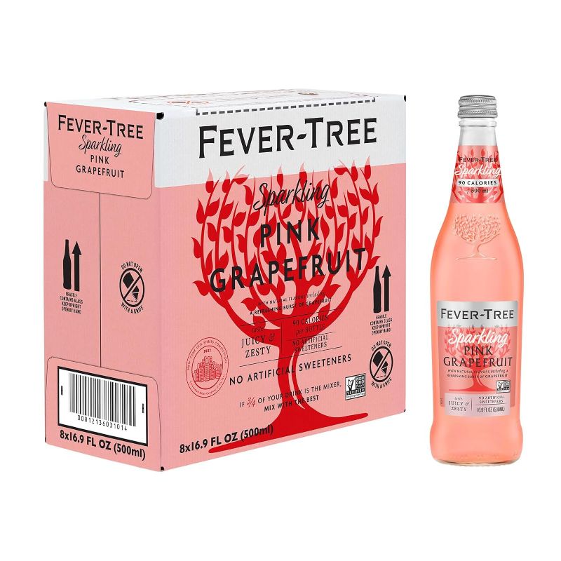 Photo 1 of 
Fever Tree Sparkling Pink Grapefruit - Premium Mixer - Refreshing Beverage for Cocktails & Mocktails. Naturally Sourced Ingredients, No Artificial...
Flavor Name:Sparkling Pink Grapefruit
Size:500 ML (Pack of 8)