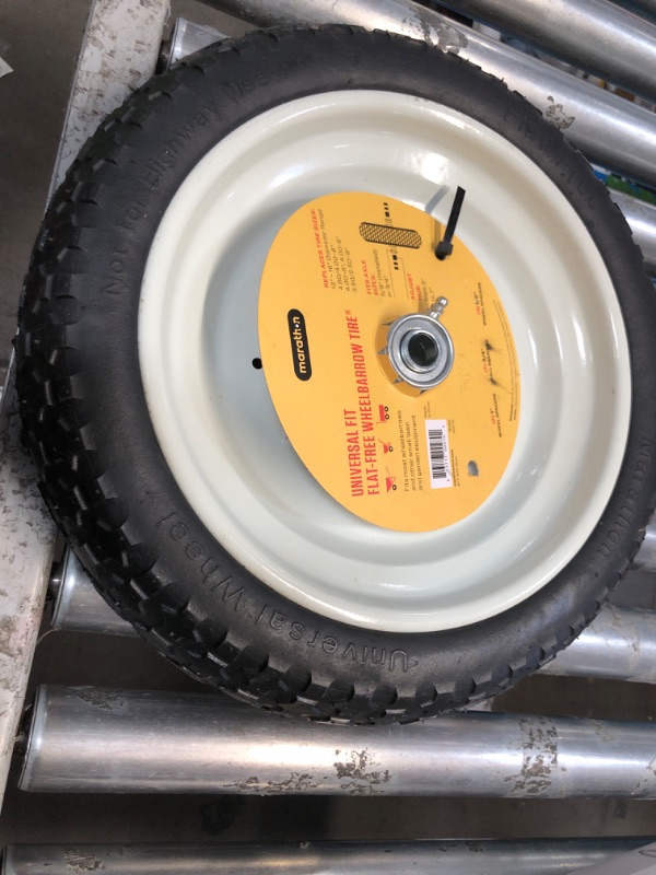 Photo 2 of Arnold Marathon 14.5 Universal Flat-Free Replacement Wheelbarrow Wheel