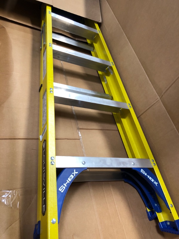 Photo 1 of Louisville Ladder 5-Foot Fiberglass Step Ladder, 250-Pound Load Capacity, Type I, FS2005 Louisville Ladder 5 feet