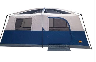 Photo 1 of ***USED - LIKELY MISSING PARTS - UNABLE TO VERIFY FUNCTIONALITY - NO PACKAGING***
Golden Bear Pine Grove 10-Person Cabin Tent Navy Blue, 15' x 10' x 86"