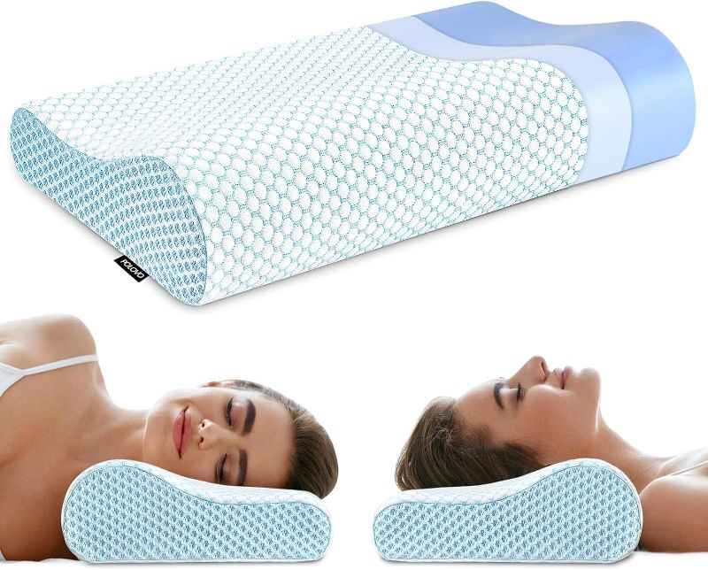 Photo 1 of **needs to be washed*** 
Memory Foam Pillows Neck Pillow Bed Pillow for Sleeping Ergonomic Cervical Contour Pillow for Side Back Stomach Sleeper Pillow for Neck Shoulder Pain
