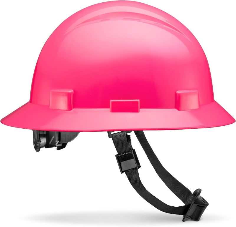 Photo 1 of Acerpal Full Brim Non-Vented Solid Color OSHA Hard Hat with 6-Point Suspension