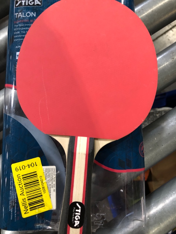 Photo 3 of (Minor Damage/see notes)
STIGA Talon Ping Pong Paddle - 6-Ply Ultra-Light Blade - 2mm Tournament-Approved Sponge - Flared Handle for Enhanced Control - Competitive Table Tennis Racket for Family Fun