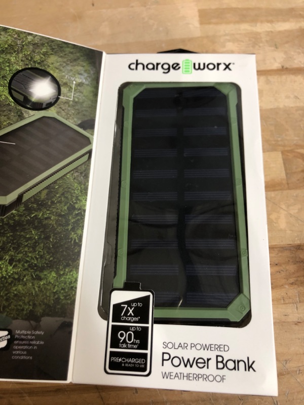 Photo 1 of 15,000mAh Solar Power Bank Green No Size Green