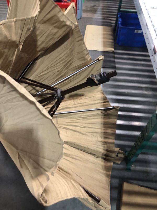 Photo 3 of ***USED - MISSING BOTTOM HALF OF POLE - SEE PICTURES - NO PACKAGING***
JEAREY 9FT Patio Umbrella for Outdoor with Push Button Tilt and Crank, Outdoor Patio Umbrellas Table Umbrella 8 Sturdy Ribs UV Protection Waterproof for Market, Garden, Deck, Backyard,