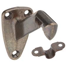 Photo 1 of * CASE OF 12* Gate House Decorative Antique Brass Steel Elbow Handrail Bracket 340057
