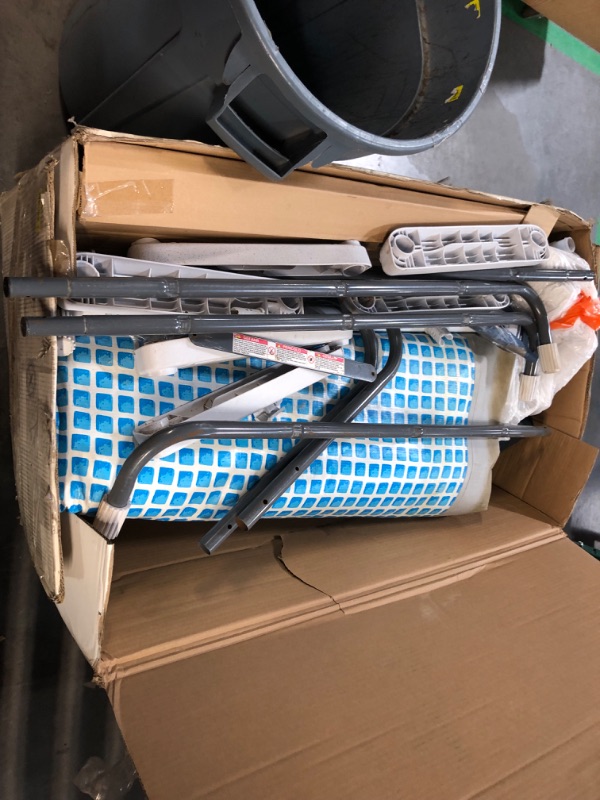 Photo 1 of ***HEAVILY USED - MISSING PARTS - UNTESTED - SEE COMMENTS***
Intex 14 Foot x 42 inch Prism Frame Above Ground Swimming Pool Set