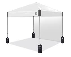 Photo 1 of *MISSING PARTS* E-Z UP Regency 10' x 10' Straight Leg Canopy with Side Wall and 4 Weight Bags
