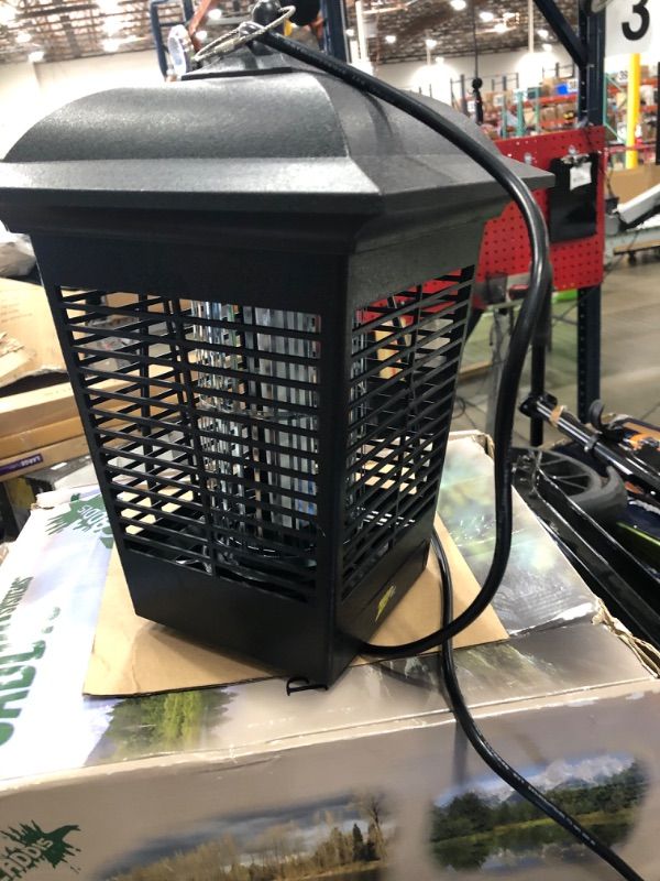 Photo 2 of ***USED - NO PACKAGING - DOESN'T POWER ON***
ZAP IT! Electric Bug Zapper Lantern - Indoor and Outdoor Plug-in 360 Degree Mosquito Control, Insect and Fly Killers | UV Light and Electric Shock Mosquito Killer Lamp | includes Bug Collector