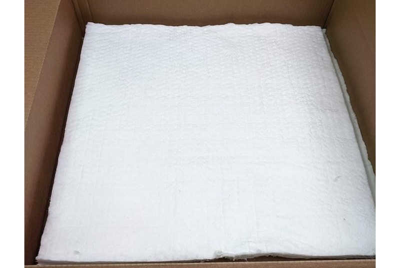 Photo 1 of 24"x24"x1" Ceramic Fiber Blanket Insulation 6# 2300F for Wood Stoves, Pizza Ovens, Kilns, Forges, Fireplaces & More - (1 Each)