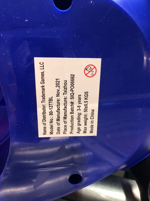 Photo 4 of ***HEAVILY USED - LIKELY MISSING PARTS - UNABLE TO VERIFY FUNCTIONALITY***
Wiggle Car - Ride on Toy for Ages 3 and Up - Toddler Ride on Toys with no Batteries, Gears, or Pedals Just Twist, Wiggle, and Go by Lil’ Rider (Blue)