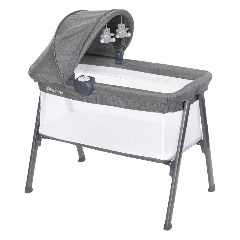 Photo 1 of Baby Trend Lil' Snooze Large Bassinet Plus, Restful Grey
