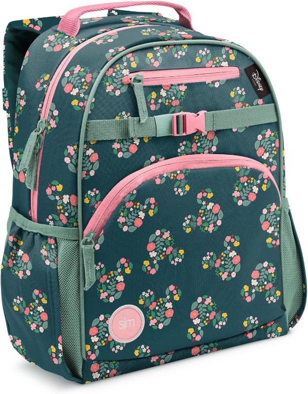 Photo 1 of ***DAMAGED - FRONT STRAP BUCKLE BROKEN***
Simple Modern Disney Toddler Backpack for School Girls and Boys | Kindergarten Elementary Kids Backpack | Fletcher Collection | Kids - Medium (15" tall) | Mickey Mouse Floral Riptide