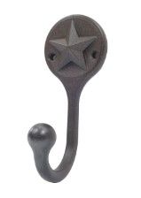 Photo 1 of 10 Pack Per Box**allen + roth 1-Hook 1.7-in x 3.92-in H Rust Decorative Wall Hook (15-lb Capacity)