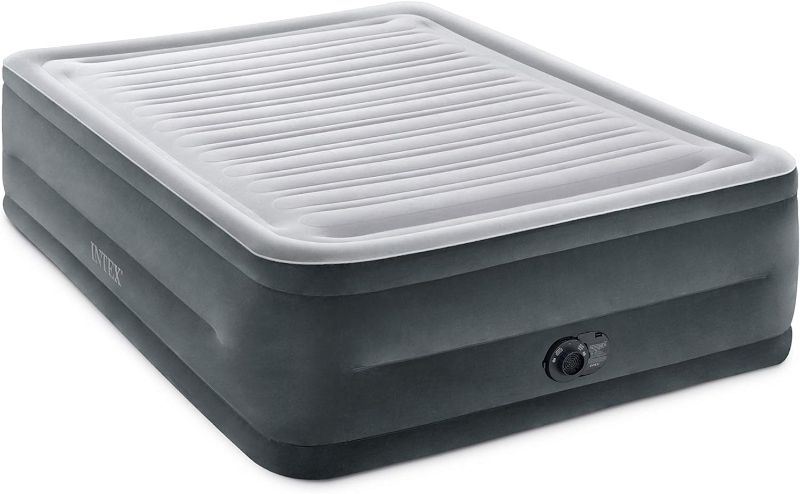 Photo 1 of 
INTEX 64417ED Dura-Beam Deluxe Comfort-Plush High-Rise Air Mattress: Fiber-Tech – Built-in Electric Pump 