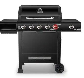 Photo 1 of 5-Burner Propane Gas Grill in Matte Black with TriVantage Multifunctional Cooking System