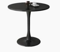 Photo 1 of 31.5 inch Black Round Table Modern Dining